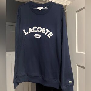 Lacoste Sweatshirt Men’s NEW Navy White